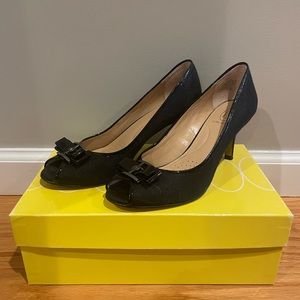 Joan & David open toe pumps